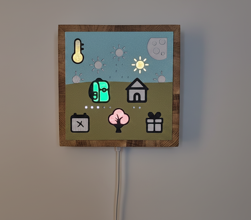 KidsClock wall mounted